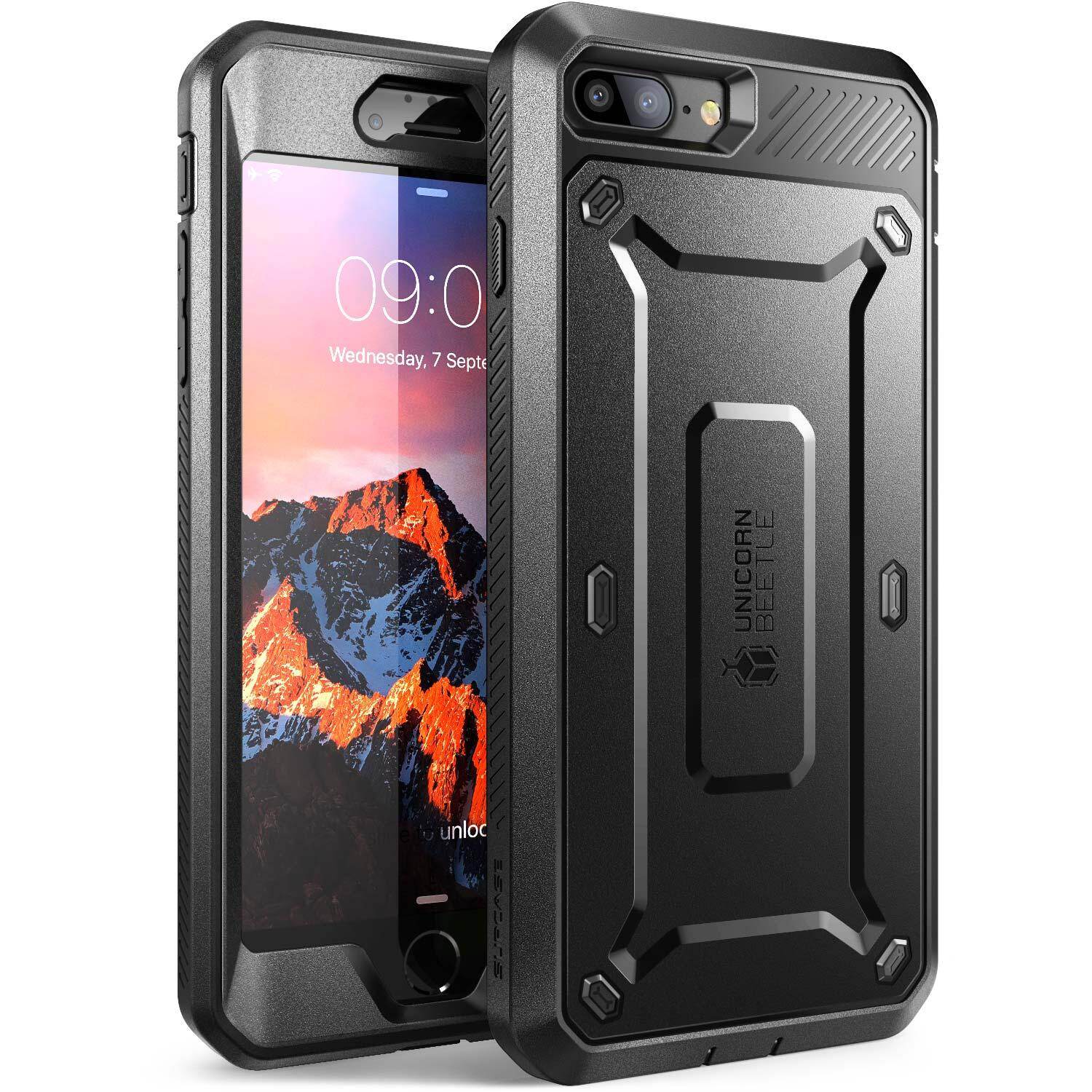BẢO VỆ SUPCASE iPhone 7 Plus 8 Plus Toàn thân Shocproof Bao Da Kẹp có Nắp Đậy Bảo Vệ Màn Hình
