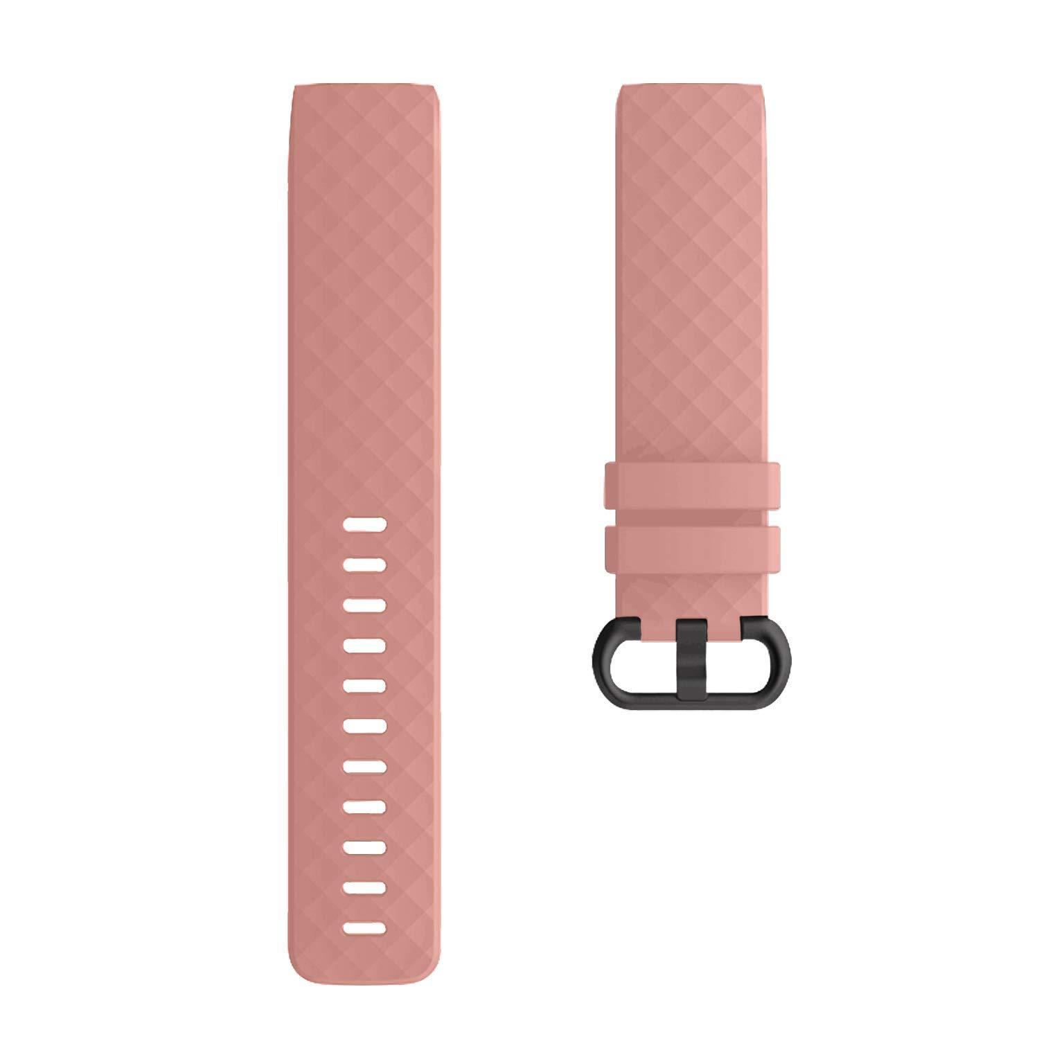 Fitbit Charge 3 and Charge 4 Straps, Soft Silicone Replacement Band for ...