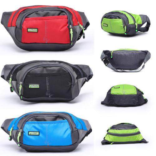 Waterproof Running Belt Bum Waist Pouch Fanny Pack Camping Hiking Zip Bag Hot