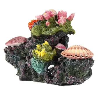 Aquarium Ornament Artificial Coral Reef Plant Fish Tank Decor Lazada