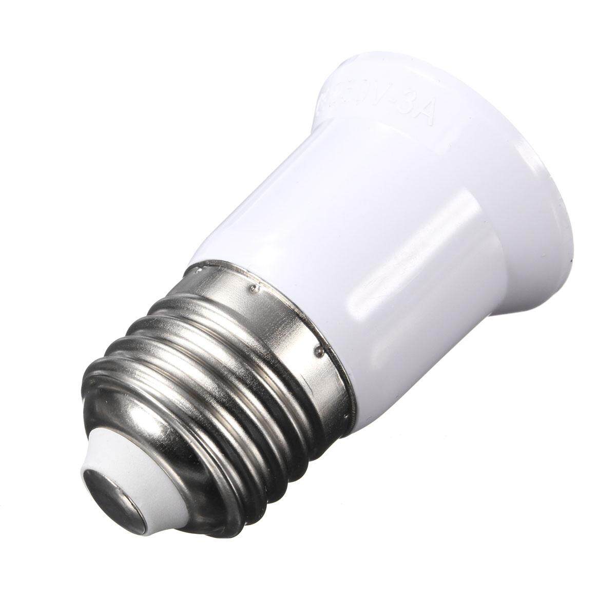 10pcs E27 to E27 Base Screw LED Light Lamp Bulb Holder Adapter Socket Converter 220V