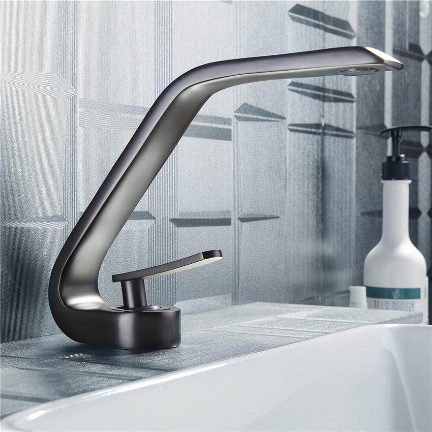 Modern Bathroom Basin Water Tap Dual Control Mixer Sink Faucet