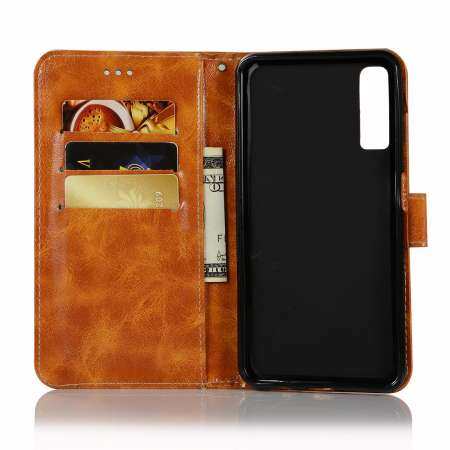 VINTAGE หนังเคสโทรศัพท์สำหรับซัมซุงกาแล็คซี่ A7 2018/Galaxy A750 2018