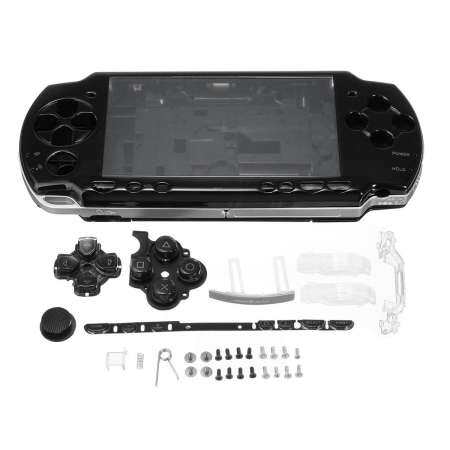 Shell Case ส่วนหนึ่งของโซนี่ PSP 2000 คอนโซลเกมสีดำ