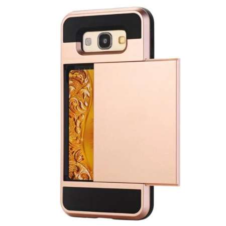 Jiuch 5 สีแบบพกพา Sideslip 2 in 1 HYBRID กระเป๋าสตางค์ Hard กลับเคสโทรศัพท์สำหรับซัมซุงกาแล็คซี่ A7 (2015)