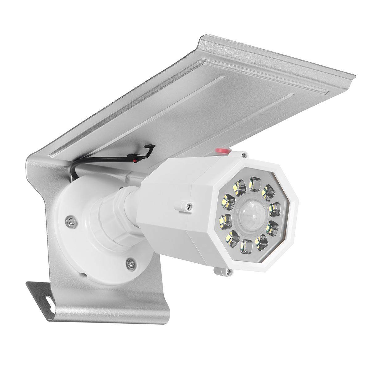 Năng lượng mặt trời Giả Camera Giám Sát An Ninh CCTV Chống Nước 3 Chế Độ Cảm Biến Ánh Sáng