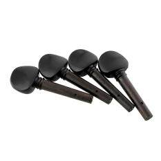 4pcs Ebony Black 4/4 Full Violin Fiddle Tuning Pegs W/Pearl Eye Classic