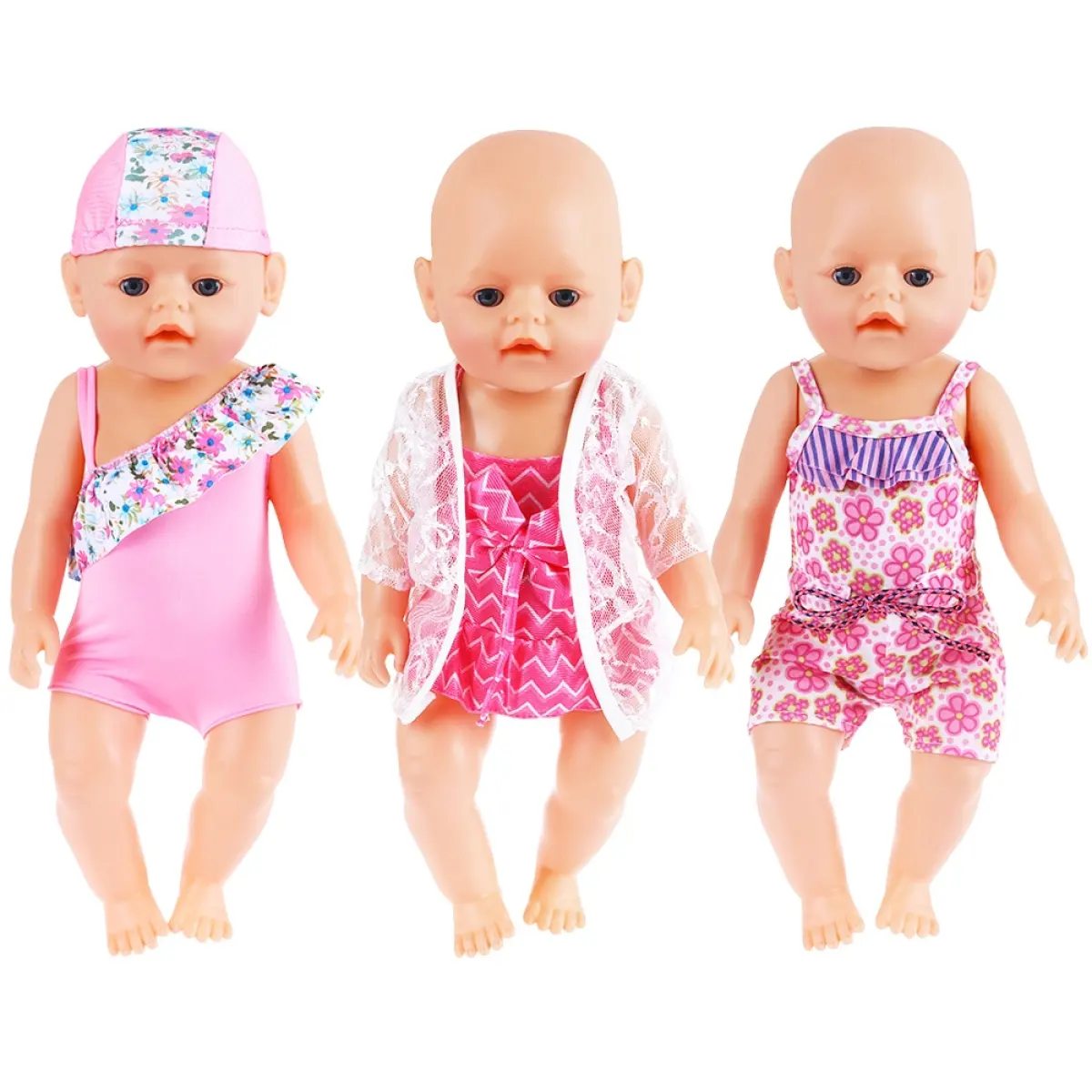 18 Inch Doll Accessories for American Doll Clothes Bikini /& Cap Sets