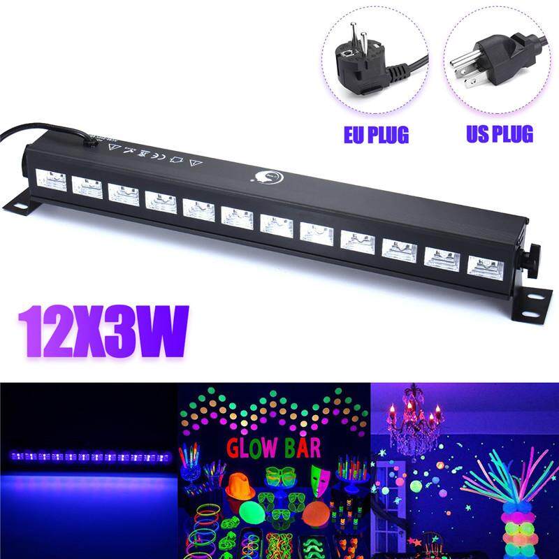 12 UV 3 Wát LED Đen Thanh Nhẹ DJ Đảng Giai Đoạn Câu Lạc Bộ Nhà Halloween Xmas Đèn Trang Trí