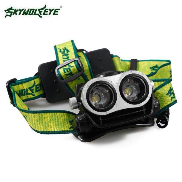 8000LM 2X XM-L T6 Headlamp Headlight Head Light LED Rechargeable USB