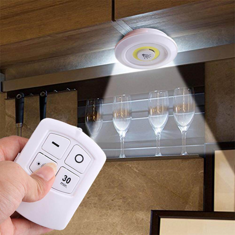 JY 3 ĐÈN LED Không Dây Điều Khiển từ xa Pin Dưới Tủ Đèn Ngủ Đèn Tường