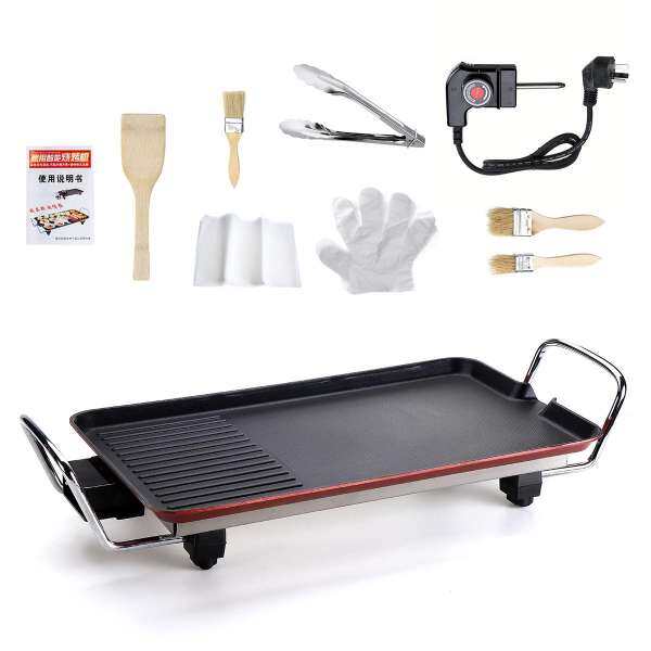 Điện Teppanyaki Bàn Nướng Trên Bếp Nướng Vỉ Nướng Trong Nhà/BBQ Ngoài Trời Đĩa 5 Bộ/10 miếng bộ