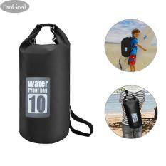 EsoGoal Waterproof Roll Top Dry Bag Floating Dry Compression Sack Keeps Gear Dry for Kayaking, Canoeing, Beach, Rafting, Boating, Snowboarding, Hiking, Camping and Fishing 10 L