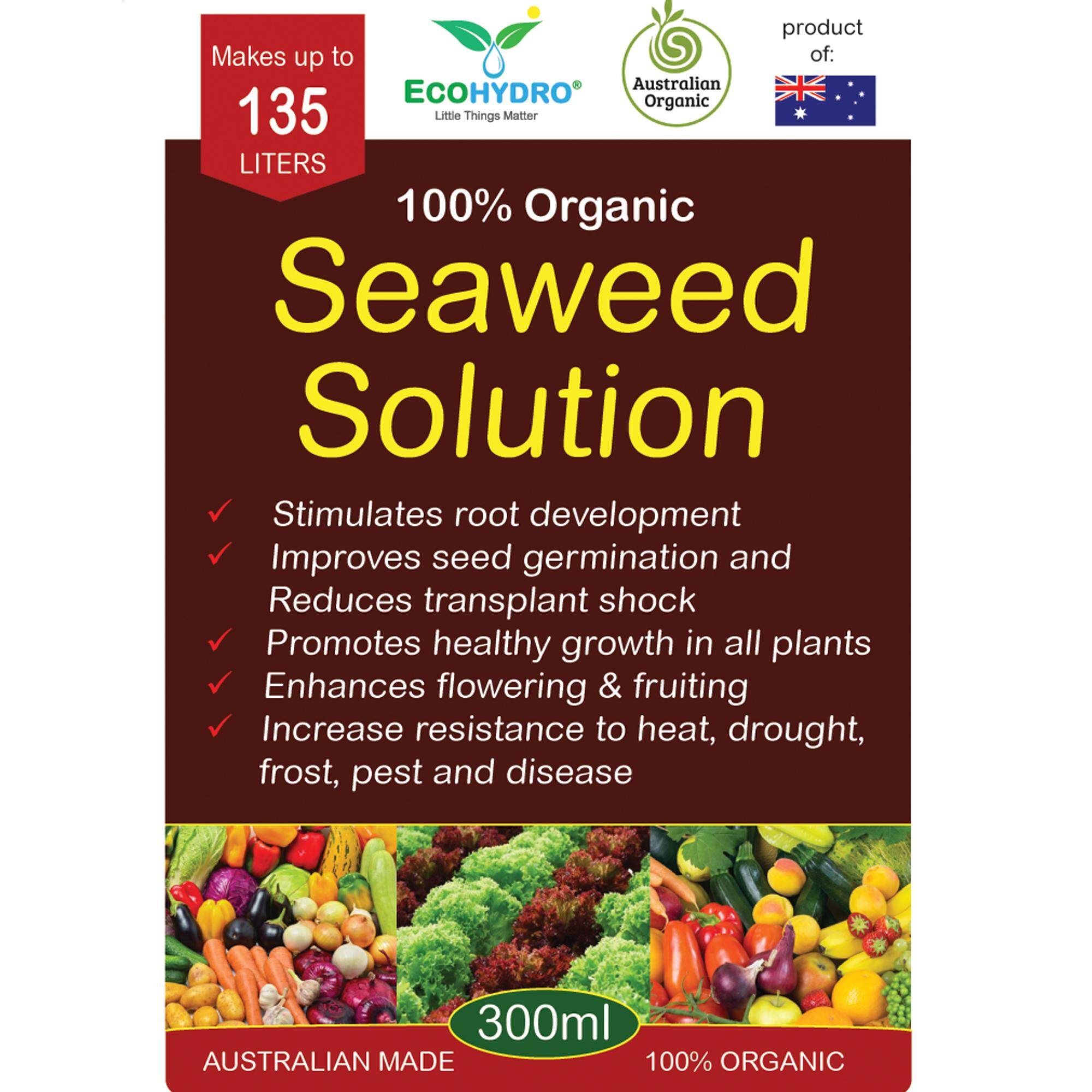 300ml SEASOL Organic Seaweed Solution Foliar Concentrated Liquid Organik Fertilizer Repack 海草