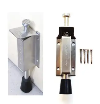 Stainless Steel Step Door Holder Spring Loaded Door Stopper Foot