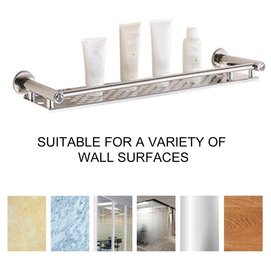 ERA 60CM Stainless Steel Anti-rust Frame Storage Shelf Washroom Bathroom Hanging Rack