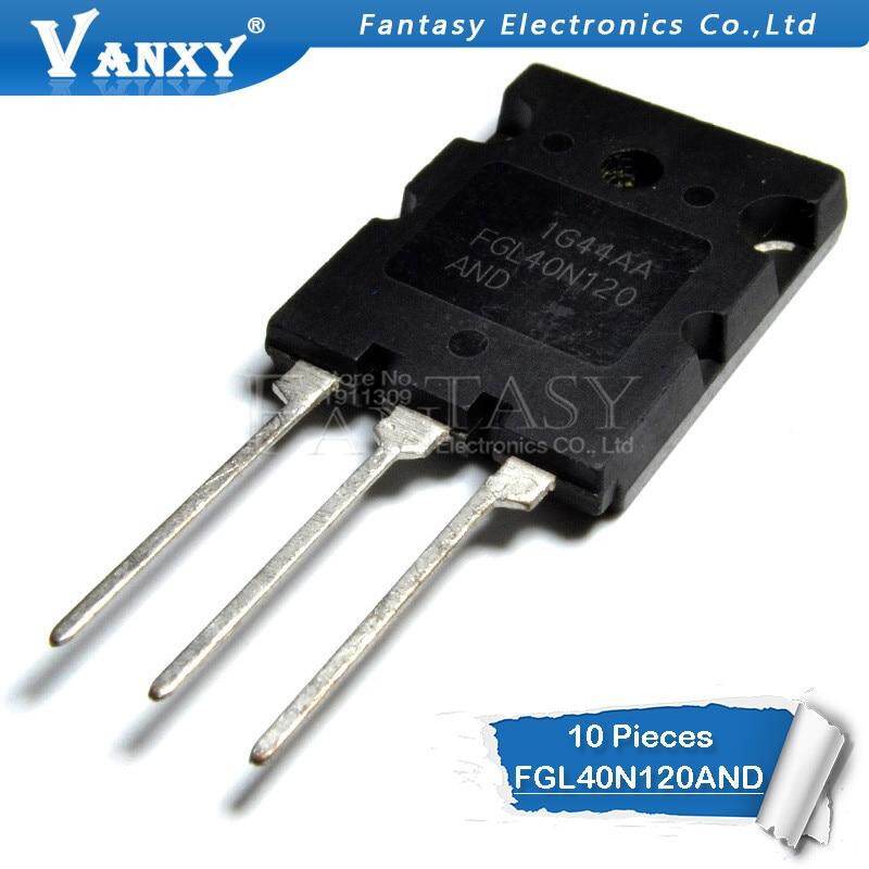 10ชิ้น FGL40N120AND 40A/1200V 40N120 FGL40N120ถึง3PL FGL40N120ANDTU NPT ...