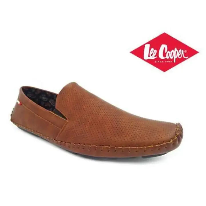 lee cooper men's leather casual loafers