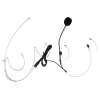 Miracle Shining 2 Pieces Wired Earhook Headset Headworn Microphone 3.5mm Black White