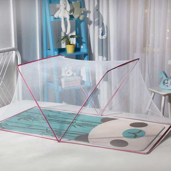 Bottomless Folded Baby Mosquito Netting Baby Mesh Mosquito Net Children