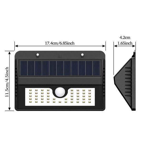 Đèn năng lượng mặt trời Ngoài Trời Chống Nước 45 Đèn Led Cảm Biến Ánh Sáng Đèn cho Cửa Trước Sân Sau Driveway Nhà Để Xe (Ánh Sáng Trắng)