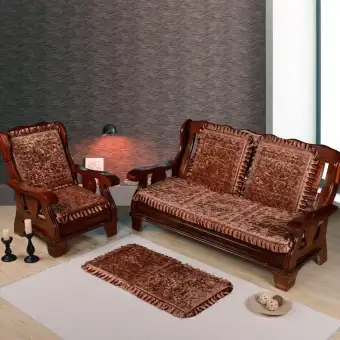 Winter Thick Plush Federal Solid Wood Mahogany Sofa Cushion Non