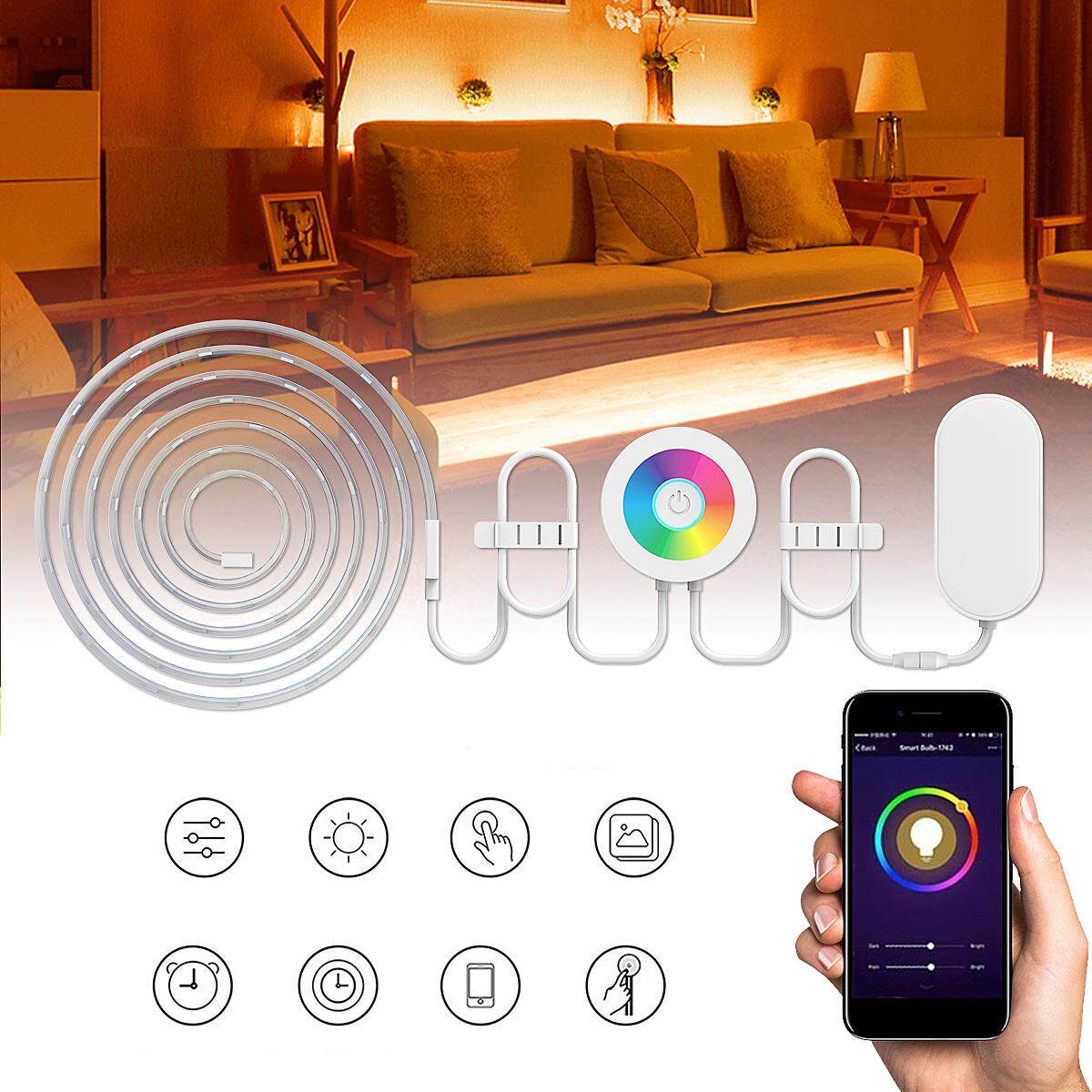 2 m RGB Nhiều Màu Sắc Dây Đèn Năng Lượng-tiết điện thoại Di Động Wifi Điều Khiển Gia Đình Thông Minh # HOA KỲ