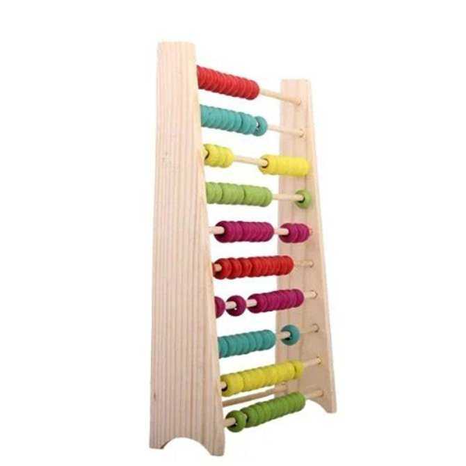 Wonderful Toy Wooden Abacus Educational Toy for Kids, Beads Multicolor