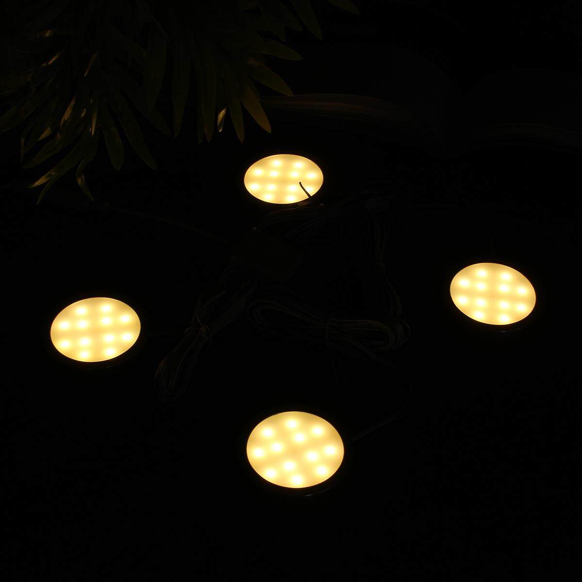 4pcs Home Kitchen Led Under Cabinet Light Light Lamp Bulbs Energy Saving（warm light）