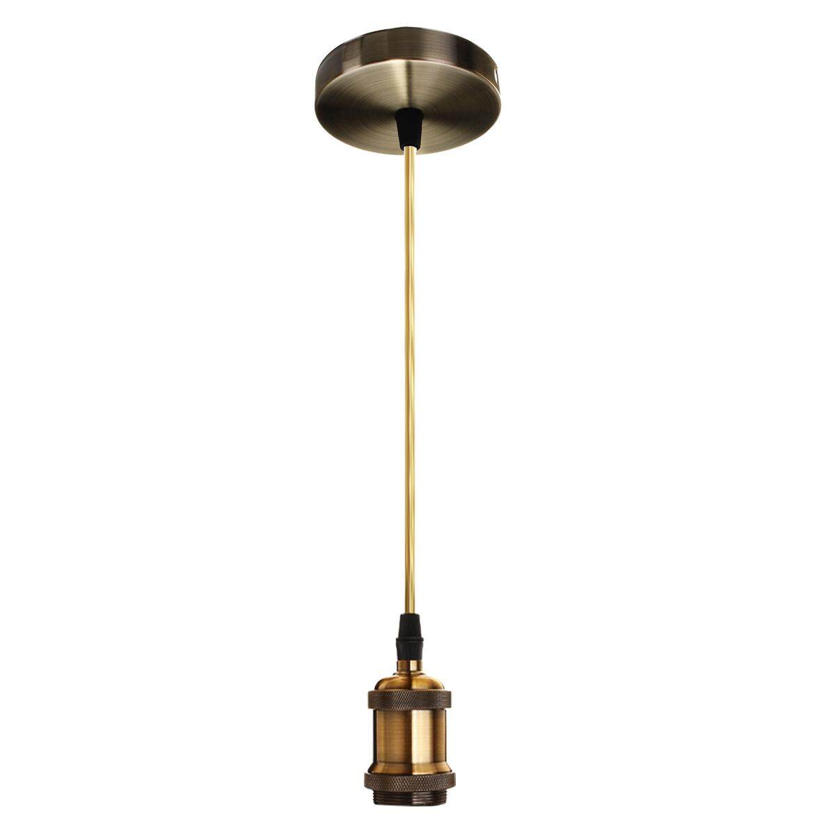 E27 Ceiling Pendant Lamp Bulb Holder Socket Base Light Hanging Fitting 4 Colors