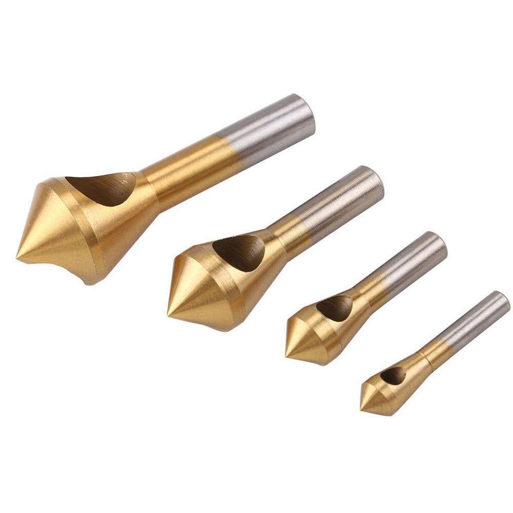 Cắt Chamfer Crosshole Deburring Mũi Mũi Khoan Gỗ Dụng Cụ 4 cái/bộ