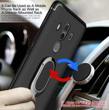 สำหรับ Huawei Mate 10 Pro Case ที่วางแหวนแม่เหล็กวงเล็บโทรศัพท์ TPU แบบน่ม - INTL สำหรับ Huawei Mate 10 Pro Case ที่วางแหวนแม่เหล็กวงเล็บโทรศัพท์ TPU แบบน่ม - INTL