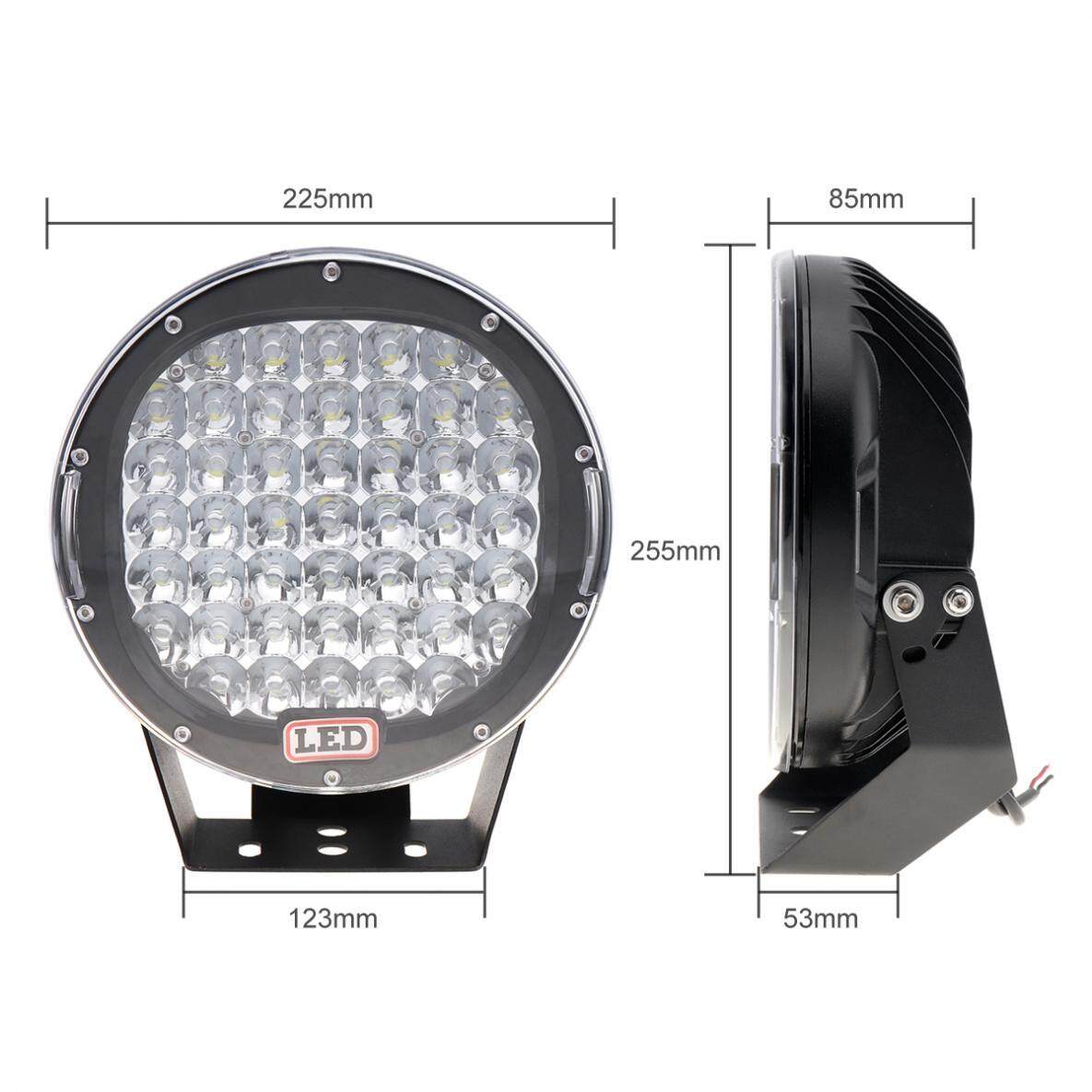 1 Tia-Pha 9 Inch Bo Tròn 225 W 45x CREE ĐÈN LED Xe Hơi Ô Tô Worklight Đèn Xe Lái Xe Đèn offroad SUV/ATV/Xe Tải/Thuyền