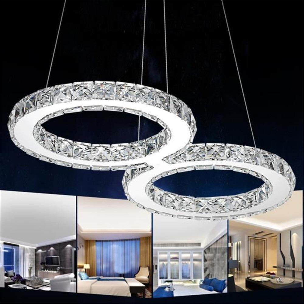 (HOT SALE) Crystal LED Ceiling Lamp Lighting Chandelier Dining Room Pendant Light Fixtures