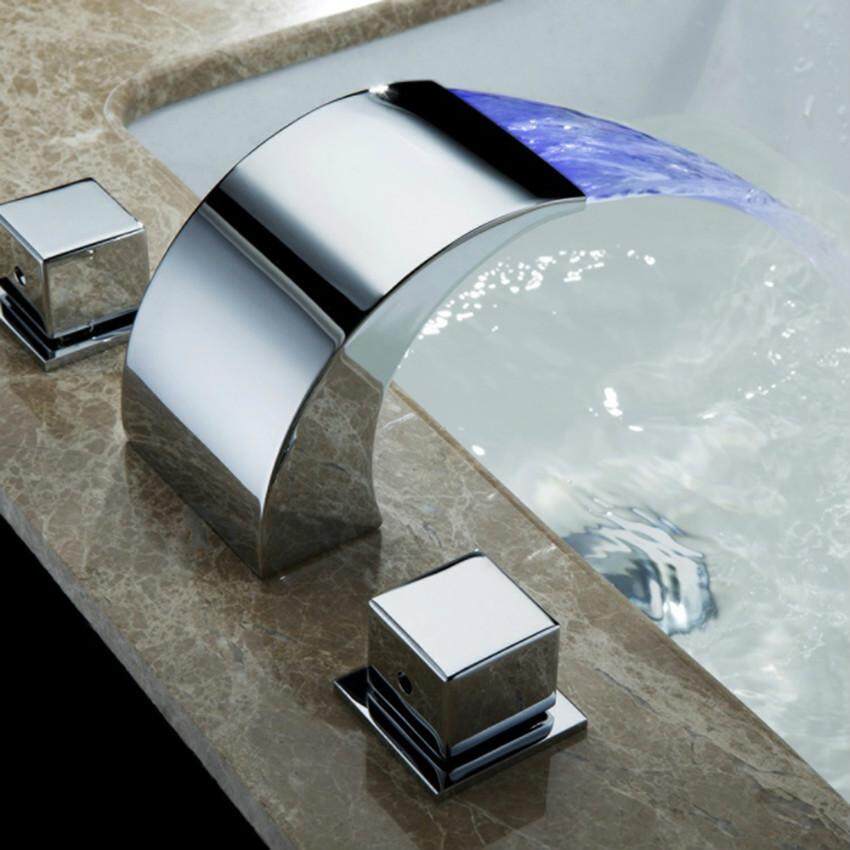 Tap Bathroom,Waterfall Faucet,bath Room Faucet,LED Light Faucet