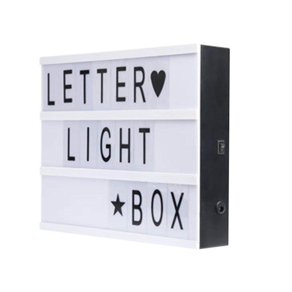 A5 LIGHT UP LETTER BOX CINEMATIC LED SIGN WEDDING PARTY CINEMA PLAQUE SHOP HOME
