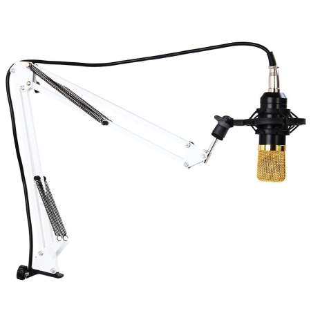 NB - 35 Professional Adjustable Metal Suspension Scissor Arm Microphone Stand Holder for Mounting on Desk Table Top