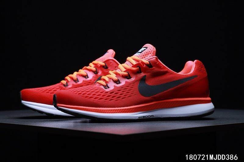 NIKE_AIR_ZOOM PEGASUS 34 Men's Running Shoe Casual Sneakers Original Hiking Shoes (Black/Red)