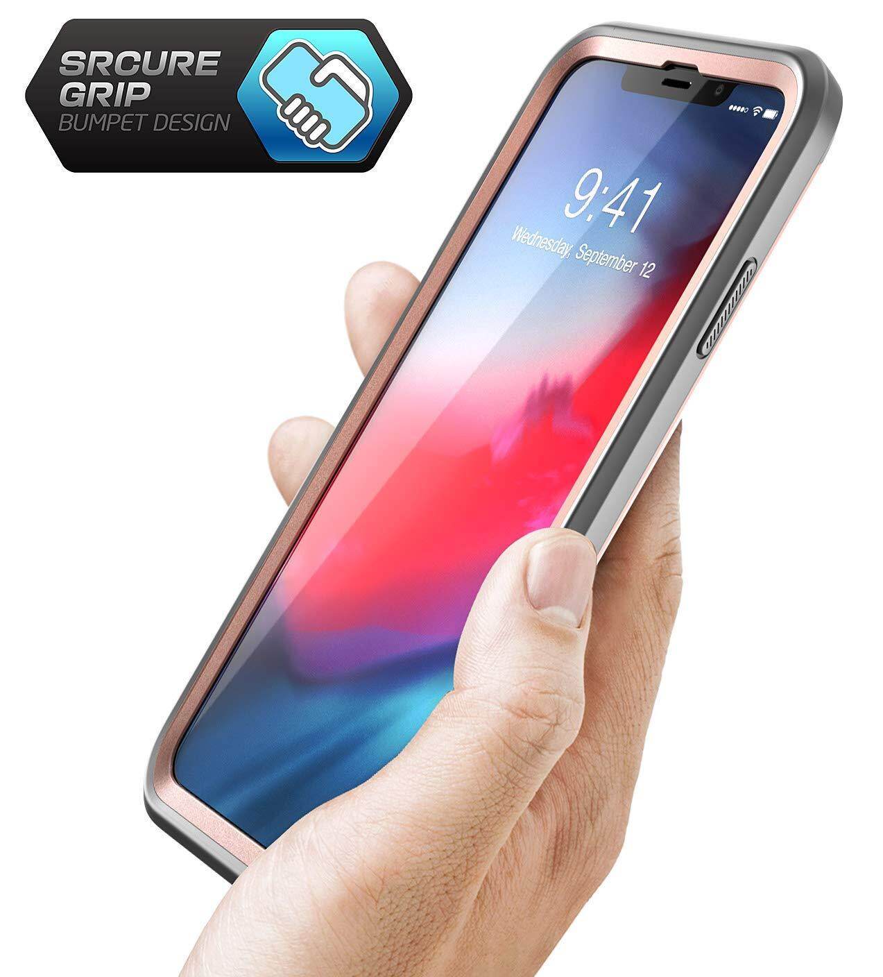 SUPCASE iPhone Xs Max Case Shocproof Protective with Screen Protector TPU Dual Layer Armor Cover 6.5 Inch