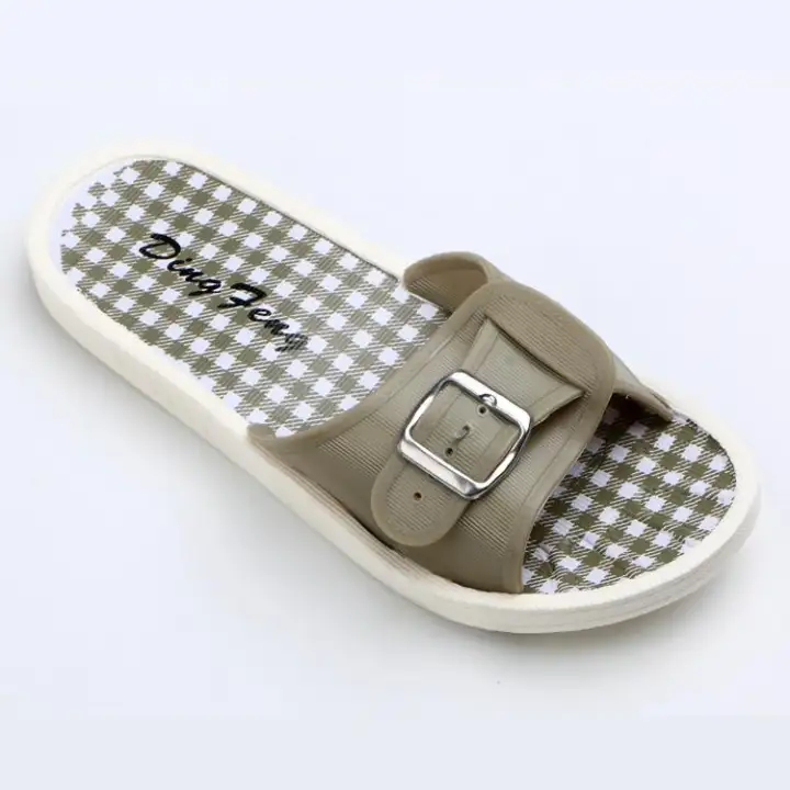 plastic buckle sandals