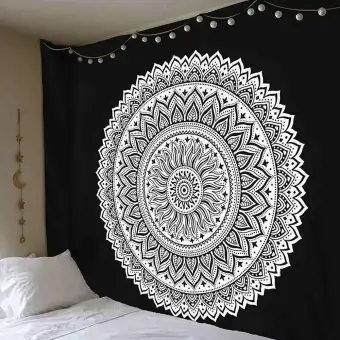 Yuchen Bohemia Mandala Indian Floral Carpet Tapestry For Wall