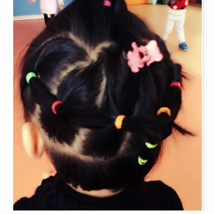 1000pcs Pack Rubber Bands Hairband Rope Ponytail Holder Colorful