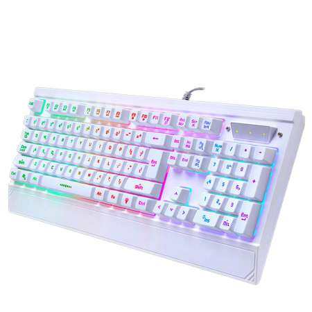 ขายถูกนาทีนี้ 104 ปุ่ม USB สายสีสัน Breathable
เกมแบ็คไลท์แป้นพิมพ์แป้นคีย์ที่มีสายรัดข้อมือสำหรับคอมพิวเตอร์พีซีเดสก์ท็อปแล็ปท็อป รีบเลยมาใหม่