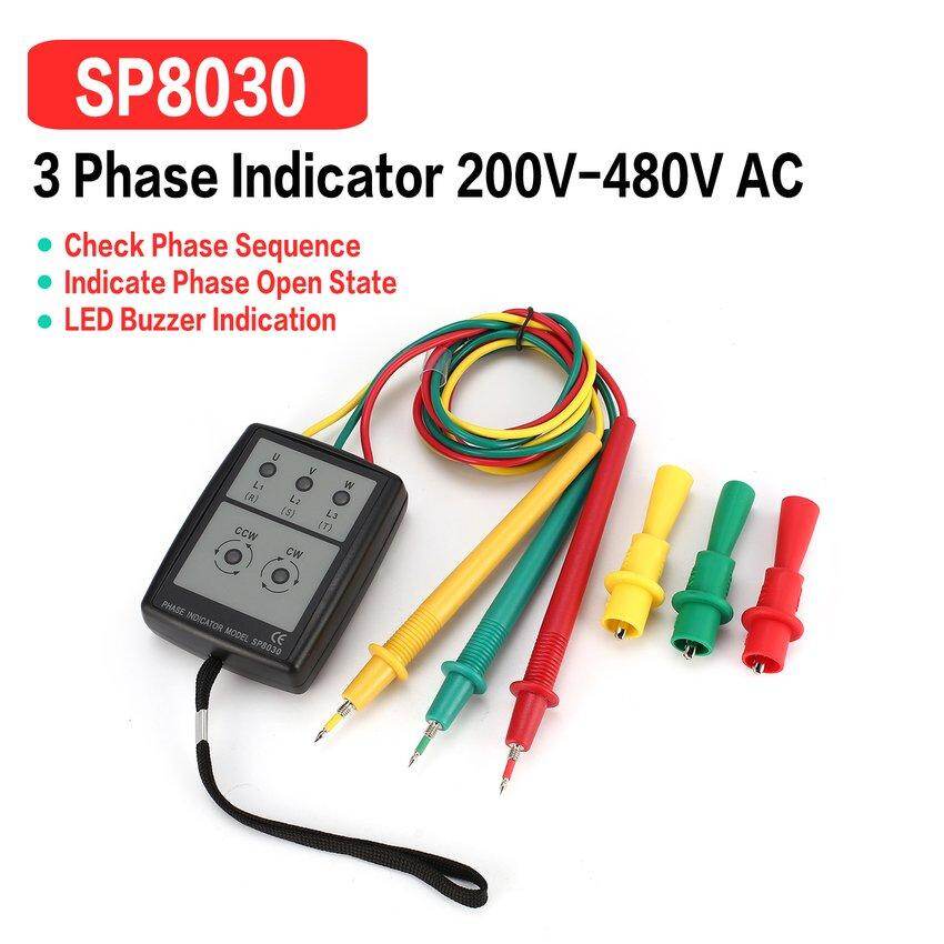 Niềm Tin SP8030 Máy Dò Chỉ Báo Trình Tự Xoay 3 Pha 200V-480V