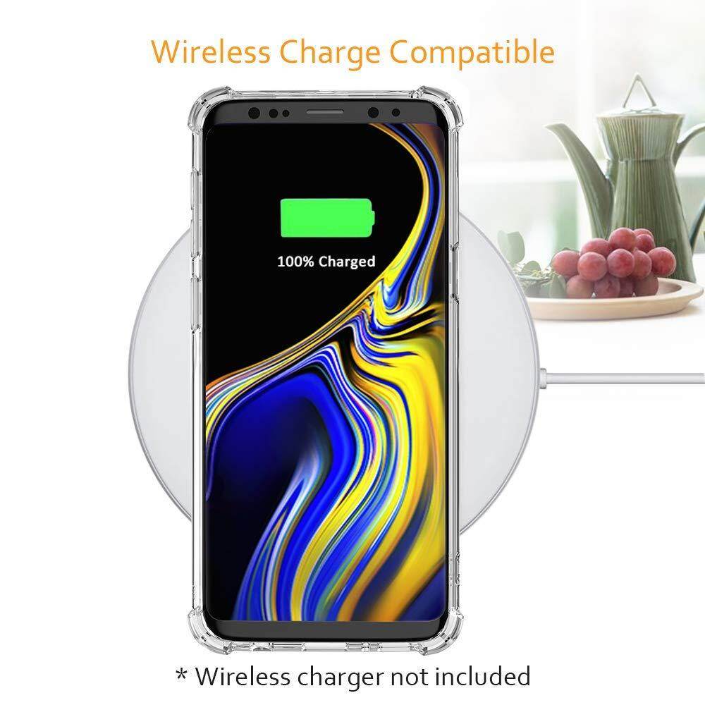 LUOWAN Ốp Lưng Galaxy Note 9 Ốp Điện Thoại Di Động Bảo Vệ Chống Sốc Trong Suốt Pha Lê Thiết Kế Lai Với Viền TPU Dẻo Ốp Mỏng Vừa Vặn Cho Samsung Galaxy Note 9-Clear