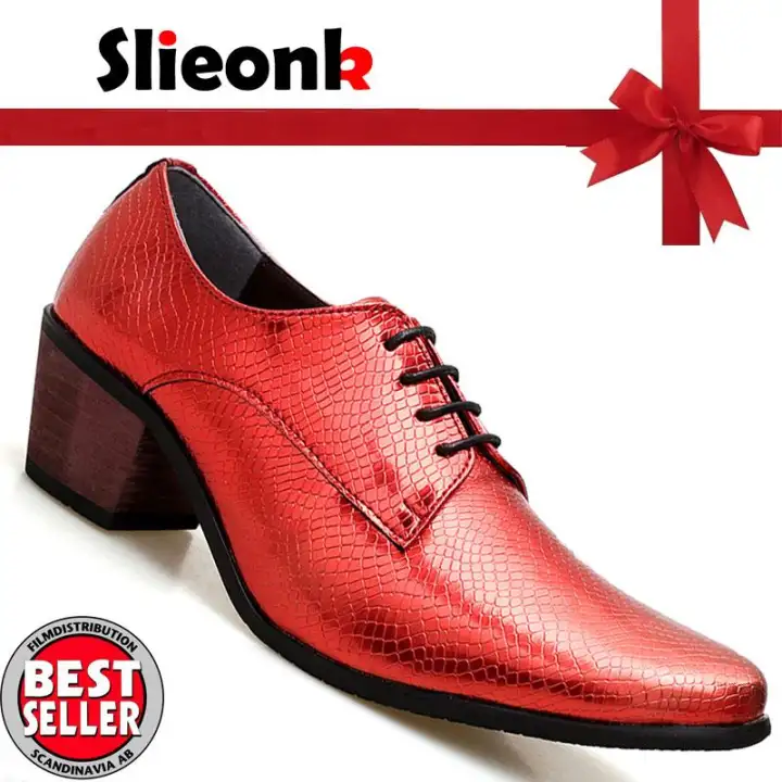 red wedding shoes for men