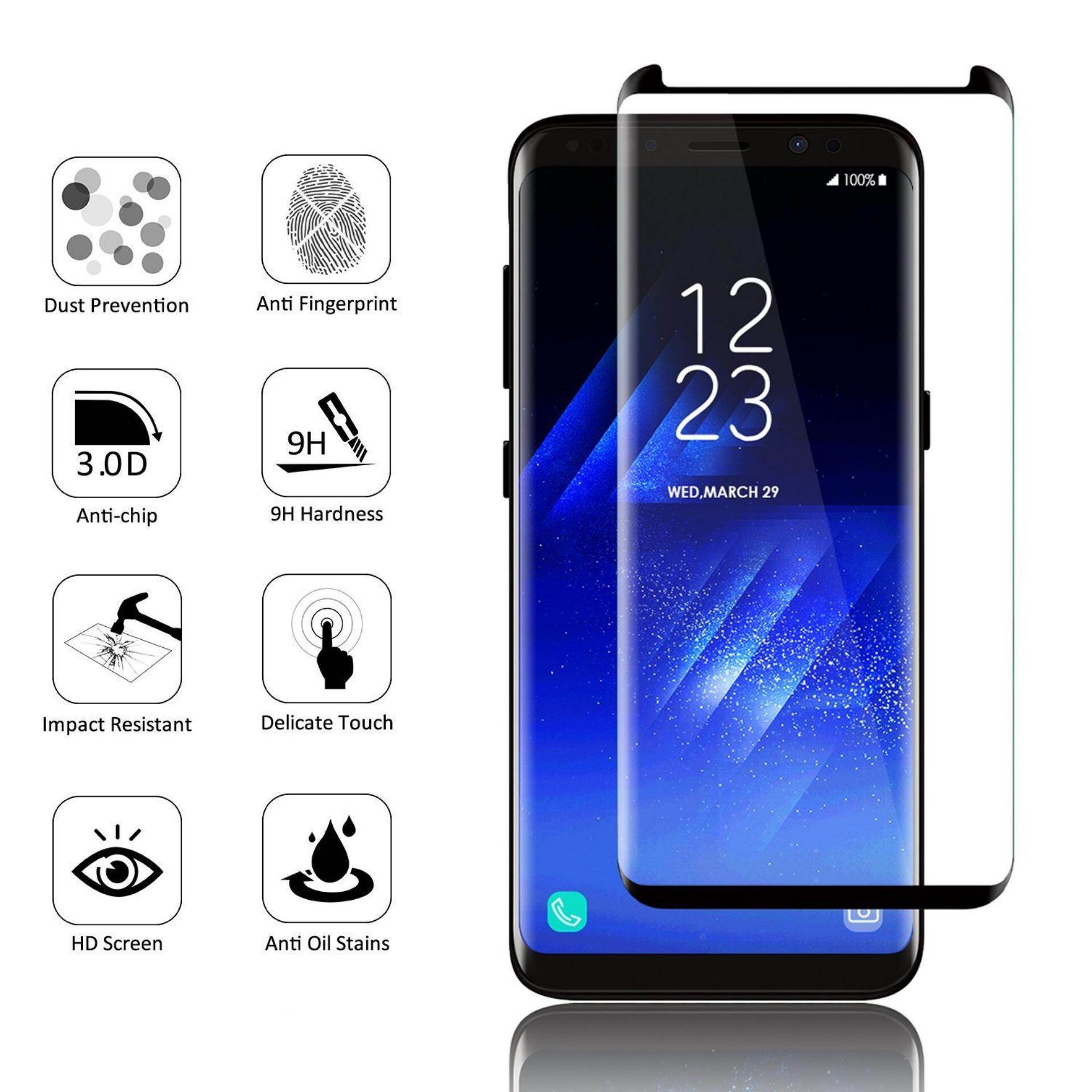 LUOWAN Tấm Bảo Vệ Màn Hình Bằng Kính Cường Lực Cho Samsung Galaxy S9 Plus [Thân Thiện Với Ốp Lưng] [Độ Nhạy Cảm Ứng 100%] Chống Trầy Xước/Vân Tay Không Bong Bóng Cho Samsung Galaxy S9 Plus 6.2 Inch