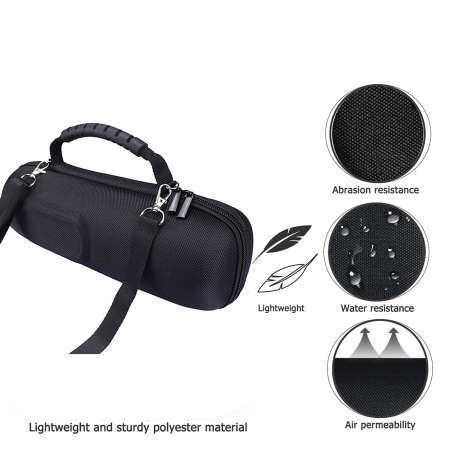 LEVTOP Portable Case for J BL Protective Zipper Hard Cover Bag Box for Wireless Bluetooth Speaker J bl Charge3 with Handle and Strap