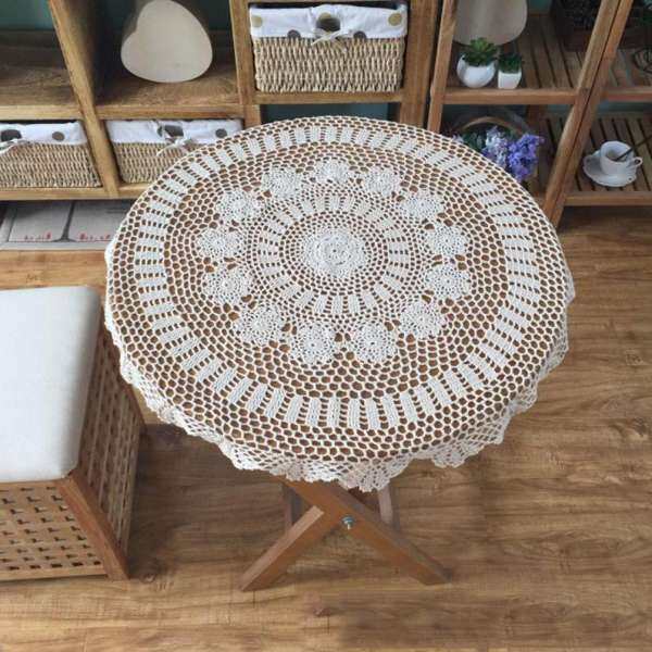 ĐẦM REN VINTAGE Vòng Tay Móc Khăn Trải Bàn Bàn Doily Doilies Trang Trí Nhà