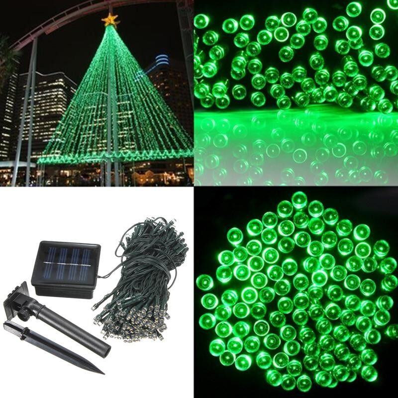 100 200 300 400 500 LED Solar Powered Fairy String Light Garden Party Decor XMAS